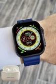 Daniel Klein DK2ISTE1162 Android/ios Uyumlu Arama Özellikli Lacivert Renk Kordonlu Akıllı Kol Saati ve Bluetooth Kulaklı - 4