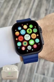 Daniel Klein DK2ISTE1162 Android/ios Uyumlu Arama Özellikli Lacivert Renk Kordonlu Akıllı Kol Saati ve Bluetooth Kulaklı - 2