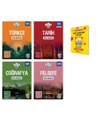 TYT IceBerg Türkçe Tarih Coğrafya ve Felsefe Soru Bankası Sözel 4lü Set - 1