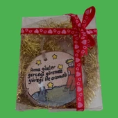 Peluş Ayıcık ve Ahşap Hediyelik - 2