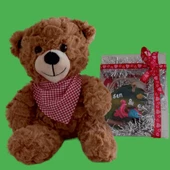 Peluş Ayıcık ve Sen&Ben Temalı Ahşap Hediyelik - 1