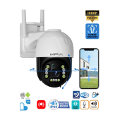 360 Dönebilen Kablosuz Wifi Ip Kamera Speed Dome 1080p Fullhd Gece Görüşlü Hareketli Dış Mekan Sesli - 1