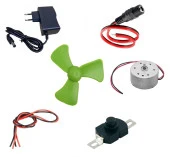 Adaptörlü Motor Pervane Anahtar Soketli Elektrik Deney Seti - Öğrenci Elektrik Devresi thumbnail 1