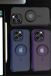 iPhone 14 Pro Uyumlu PC06 Tower Magsafe Telefon Kılıfı thumbnail 9