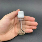 30 cc Fırçalı Cam  Şişe - Şeffaf - 30 ml Boş Oje Şişesi  x 3 Adet thumbnail 1