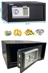 STAXX Çelik Güvenlik: Büyük Boy Ev, Ofis ve Otel Tipi Laptop Kasası, Anahtarlı ve Şifreli Pin Kodlu - 3