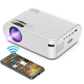 HyMark 1080P Mini Taşınabilir Wifi iOS & Android Telefon Yansıtma P62 Model Projeksiyon Cihazı - 1