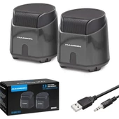 Hadron HD6024 Bilgisayar Hoparlörü 1.1 8.5*9*9 cm Siyah - 1