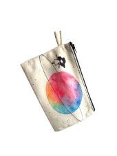 Aytan Ayt-3222 Baskılı İpli Çok Amaçlı Bez Çanta (Kalemlik) 13 X 20 Cm - 1