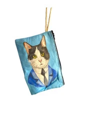 Aytan Ayt-3232 Baskılı İpli Çok Amaçlı Bez Çanta (Kalemlik) 13 X 20 Cm - 1