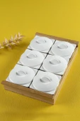 Arow Porselen Herme 7 Parça Bambu Tepsili KahvaltılıkTR-3207 - 1