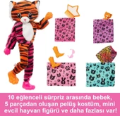 Barbie Cutie Reveal Bebekler Barbie Tropikal Orman Serisi - Kaplan, 3 yaş ve üzeri, HKP99 - 4