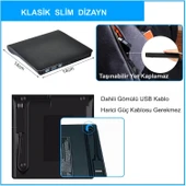 HyMark USB 3.0 Taşınabilir CD DVD Yazıcı Okuyucu Windows Mac Dizüstü Masaüstü Bilgisayar - 5