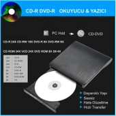 HyMark USB 3.0 Taşınabilir CD DVD Yazıcı Okuyucu Windows Mac Dizüstü Masaüstü Bilgisayar thumbnail 4