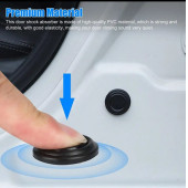 10 Adet Araba Kapı Ses Ve Gürültü Önleyici Conta Kaput Bagaj Darbe Emici Ses Yalıtım Izolasyon Pedi - 6