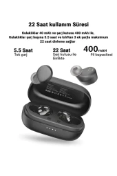 Fuchsia Agile Dots Ultra Hafif Bluetooth 5.3 Kablosuz TWS Airpods Kulaklık thumbnail 3