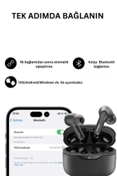 Fuchsia Anybuds Pro Aktif Gürültü Engelleyici Özellikli Bluetooth 5.3 Kablosuz TWS Airpods Kulaklık thumbnail 6