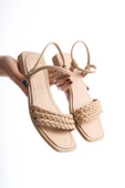 MİA026-1514 Günlük Kadın Nud BejiTatil Sandaleti thumbnail 1
