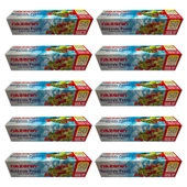 Nazenin Düz Kilitsiz Şeffaf Küçük Boy Buzdolabı Yemek Gıda Poşeti Torbası- 20x30 Cm - 50'li 10 Paket - 1