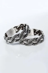 Sarmaşık Motifli Gümüş Tek Alyans Yüzük thumbnail 5