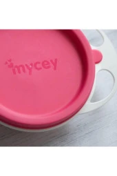 MYCEY Kapaklı Mama Tabağı Pembe - 1