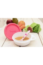 MYCEY Kapaklı Mama Tabağı Pembe - 2