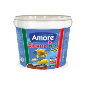 Amore Cichlid Mix 3 Kg Kova + Protein Pro Chips 250ml Kutu Akvaryum Balık Yemi - 3