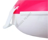 Hsgl Bisiklet Arka Kutu Plastik Pembe Beyaz Cmr UB KTU-125 - 3