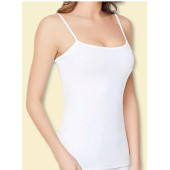 TUTKU 6 LI KADIN İP ASKILI  BEYAZ M BEDEN - 1