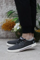 U.S. Polo Assn. Floppy Gri Rahat Orijinal Ürün Keten Erkek Ayakkabı thumbnail 3