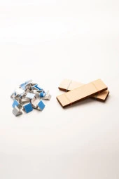 Ahşap Mum Fitili - 20 Adet ( 30mm x 100mm x 0,5mm ) thumbnail 1