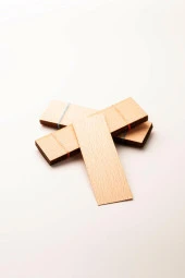 Ahşap Mum Fitili - 20 Adet ( 30mm x 100mm x 0,5mm ) thumbnail 2