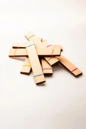 Ahşap Mum Fitili - 75 Adet ( 25mm x 150mm x 0,5mm ) thumbnail 1