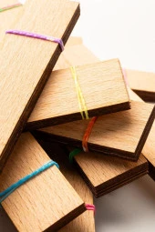 Ahşap Mum Fitili - 75 Adet ( 25mm x 150mm x 0,5mm ) thumbnail 5