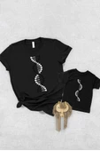 Siyah Beyaz DNA Baba Oğul Kız (TEK ÜRÜN FİYATIDIR KOMBİN YAPMAK İÇİN EN AZ 2 ADET SEPETE EKLEYİNİZ) - 1