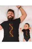 Sarı Kırmızı DNA Baba Oğul Kız (TEK ÜRÜN FİYATIDIR KOMBİN YAPMAK İÇİN EN AZ 2 ADET SEPETE EKLEYİNİZ) - 1