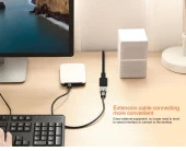 Usb Uzatma Kablosu Dişi Erkek Kablo Ekleme 1.5 Metre 4224 thumbnail 5