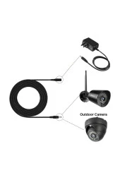 Dc Adaptör Uzatma Kablosu 5 Metre 5.5mm x 2.1mm Dişi Erkek Modem Uzatma 4385 - 3