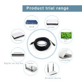 Ancheyn DC Adaptör Uzatma Kablosu 3 Metre 5.5mm x 2.1mm 5 Amper Dişi Erkek Modem Uzatma 4384 thumbnail 3