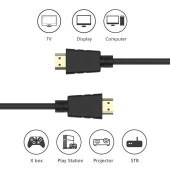 Ancheyn HDMI Kablosu 1.5 Metre Laptop Notebook Tv Ses Görüntü Bağlantı Aparatı Erkek - Erkek 4294 thumbnail 5