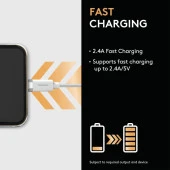 Duracell 2m USB-A to Micro USB Şarj Kablosu - Beyaz - 3