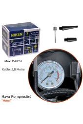 NIKEN Hava Kompresörü 150 Psi Metal Gövde - 2
