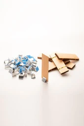 Ahşap Mum Fitili + Yapışkanlı Sehpa - 50 Adet ( 30mm x 100mm x 0,5mm ) - 1