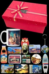 Sırbistan Hediye Kutusu 10 Parça Kupa Magnet Anahtarlık Kutu thumbnail 6