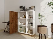Çok Amaçlı Kitaplık Beyaz-Amalfi - 3