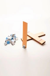 Ahşap Mum Fitili + Yapışkanlı Sehpa - 20 Adet ( 30mm x 150mm x 0,5mm ) thumbnail 1