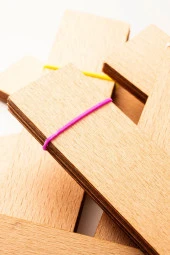 Ahşap Mum Fitili + Yapışkanlı Sehpa - 20 Adet ( 30mm x 150mm x 0,5mm ) thumbnail 5