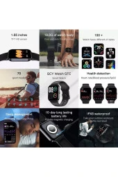 QCY GTC SPORT SMART WATCH DARK GRAY - 4