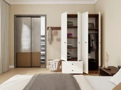4 Kapaklı 2 Çekmeceli Gardırop - 3