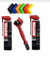Motul Yeni C1 C4 Fırça Zincir Bakım Seti 1 Adet  VİTES ÇORABI HEDİYE) - 1